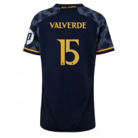 Fotbalové Dres Real Madrid Federico Valverde #15 Dámské Venkovní 2023-24 Krátký Rukáv